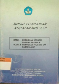 Modul Pemanduan Kegiatan MOS SLTP